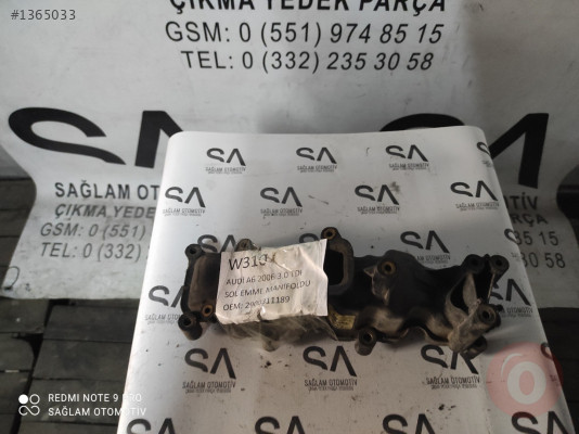 OEM; 2900311189 AUDİ A6 06 3.0 TDI ÇIKMA SOL EMME MANİFOLDU