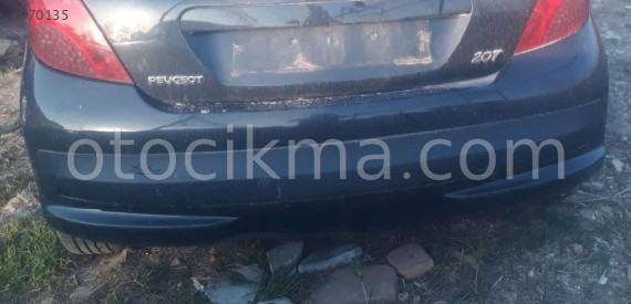 2009 model peugeot 207 1.4 çıkma arka tampon