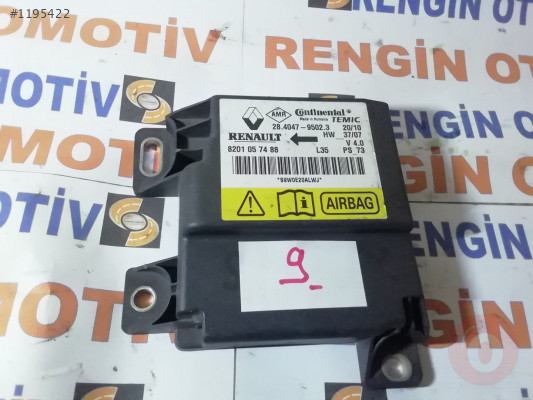 RENAULT CLİO 2 AİRBAG BEYNİ 8201057488 28.4047-95023