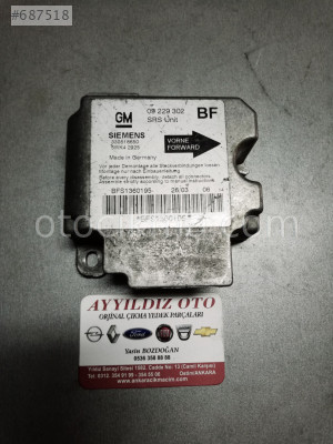 09229302 BF OPEL ASTRA G AİRBAG BEYNİ