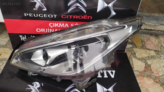 PEUGEOT 208 SAĞ FAR ORJINAL CIKMA
