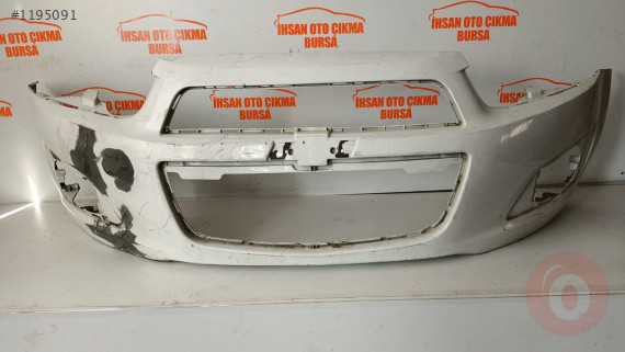 Chevrolet aveo t300 ön tampon orijinal çıkma beyaz