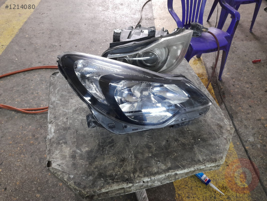 OPEL CORSA D ÖN SAĞ FAR NİKELAJI SİYAH ORJINAL