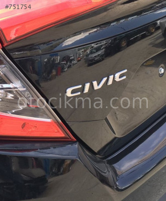 2018 HONDA CIVIC ÇIKMA BAGAJ YAZISI.