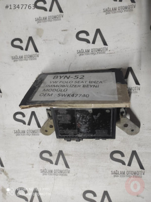 5WK47740 VW POLO-SEAT İBİZA ÇIKMA   İMMOBİLİZER BEYNİ MODÜLÜ
