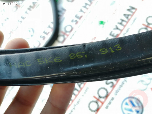 5K6867913 volkswagen golf 6 sol arka kapı lastigi