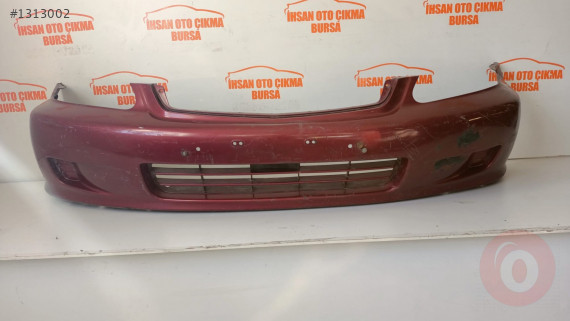 Honda Civic ön tampon makyajlı orijinal çıkma kırmızı 99-01