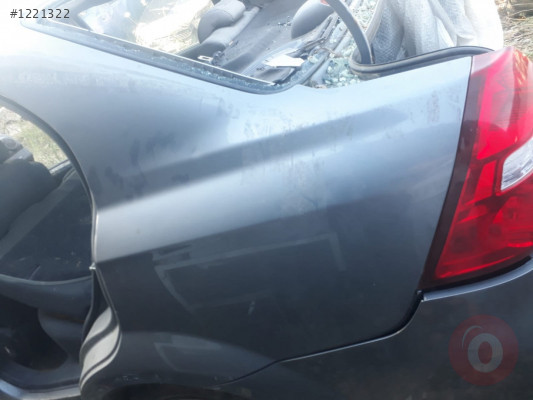 chevrolet aveo sedan t250 çıkma sol arka çamurluk.