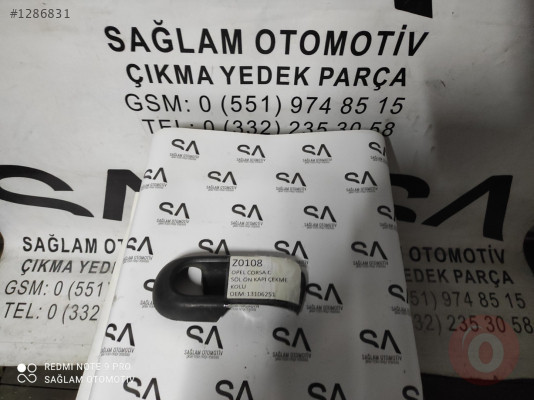 OEM; 13106251 OPEL CORSA-C ÇIKMA  SOL ÖN KAPI ÇEKME KOLU