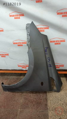 Chevrolet aveo sol çamurluk orijinal koyu gri 2009 - 2011