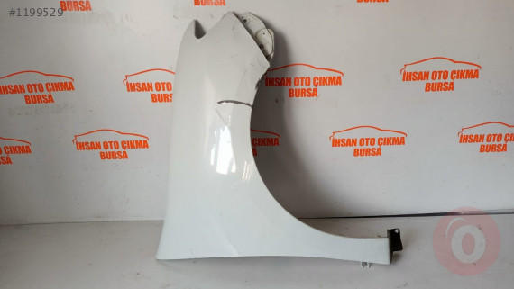 Renault clio symbol sağ çamurluk orijinal çıkma beyaz 2013+