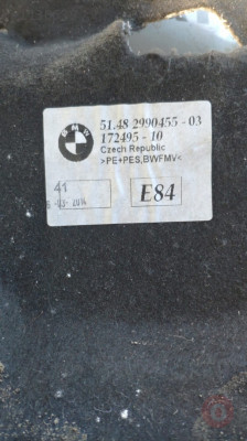 51482990455 bmw x1 arka sol bagaj ses yalıtımlı muhafazası