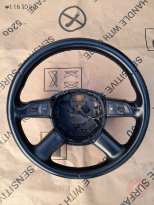 A6 A8 Q7 DERİ DİREKSİYON SİMİDİ 4 KOLLU SİYAH 4F0419091DB