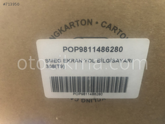 Peugeot 308 Orta dokunmatik Ekran  bulunur