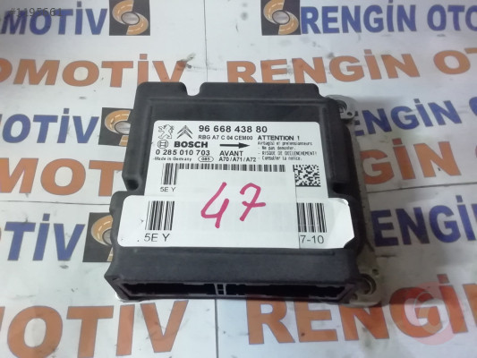 0285010703  9666843880 PEUGEOT 207 AİRBAG BEYNİ