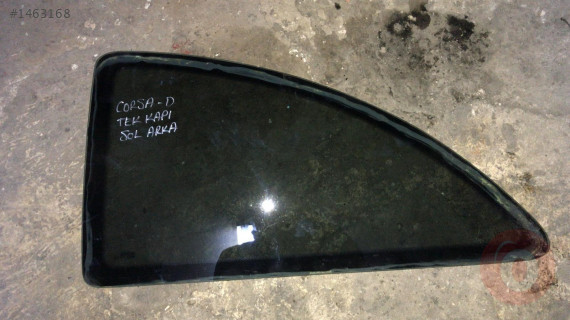 Opel Corsa c tek kapı sol arka kelebek camı çıkma 9113715