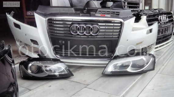 audi a3 ön tampon panjur far 2009-12 orjinal çıkma parça