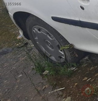 peugeot 206 çıkma sağ arka jant lastik