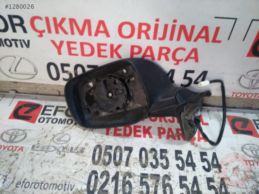 TOYOTA AURİS SOL AYNA BOŞ ORJİNAL ÇIKMA YEDEK PARÇA 2007-10