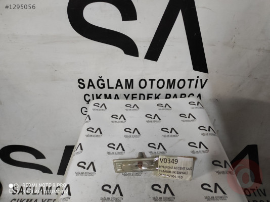 OEM; 92304-1E0 HYUNDAİ ACCENT ÇIKMA SAĞ ÇAMURLUK SİNYALİ