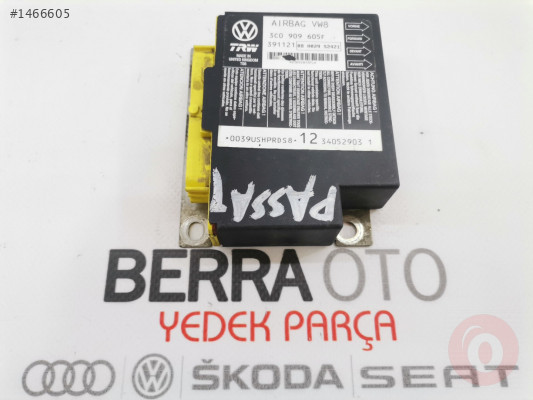 VOLKSWAGEN PASSAT B6 2003-2011 AİRBAG BEYNİ 3C0909605F
