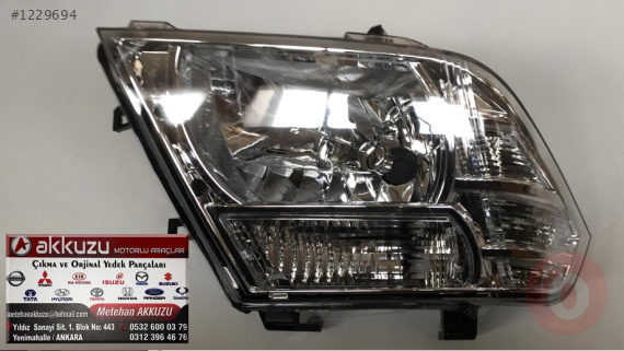 NİSSAN NAVARA 2012-2014 MOTORLU FAR
