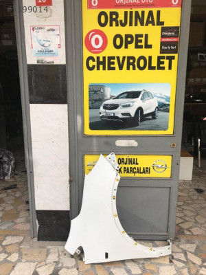 opel mokka x sağ ön çamurluk sedefli beyaz orjinal oto çıkma