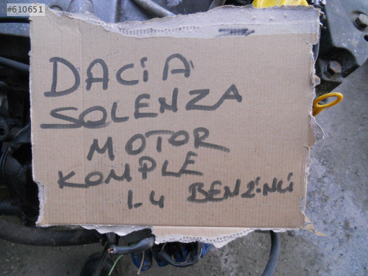DACİA SOLENZA MOTOR KOMPLE 1.4 BENZİNLİ ORJİNAL