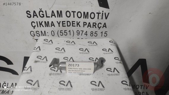 5S6Y-B26690 FORD FİESTA MK6 02-08 ÇIKMA SOL ÖN DIŞ KAPI KOLU