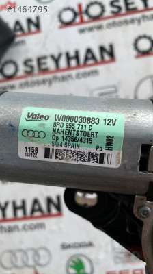 8R0955711C audi a3 2008 arka silecek motoru
