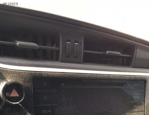 2017 TOYOTA COROLLA 1.3 HATASIZ KLİMA ÜFLEME IZGARASI.