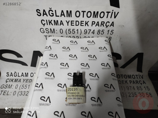 OEM; 299139875 HYUNDAİ İ20 ÇIKMA  SOL ÖN CAM DÜĞMESİ
