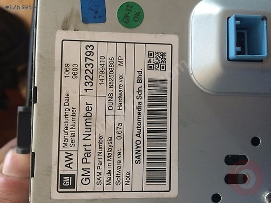 OPEL ASTRA J INSİGNİA ZAFİRA  NAVİGASYON EKRANI 13223793 SA
