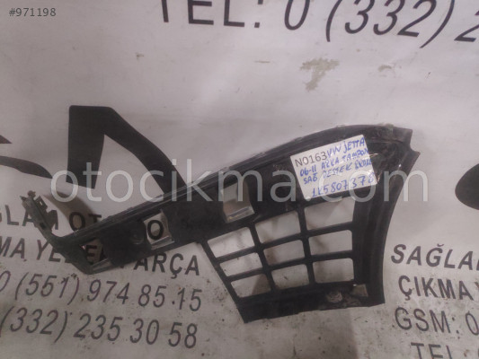 VOLKSWAGEN JETTA 06 -11 ARKA TAMPON SAĞ DESTEK BRAKET OEM; 1