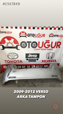 2009-2012 TOYOTA VERSO ARKA TAMPON ÇIKMA
