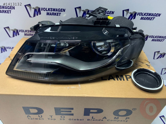 A4 04-12 XENON LEDLİ SOL ÖN FAR (DEPO)8K0941029AJ 8K0941003C