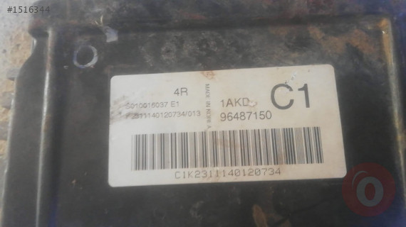 Chevrolet Rezzo Lacetti 1.6 Motor Beyni .Oto Erkan Ünye