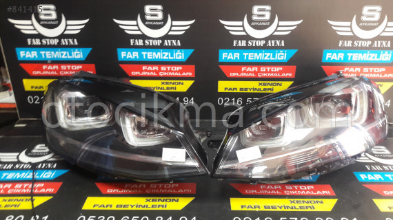 Volkswagen Golf 7 U Led Far Sağ Sol Takım