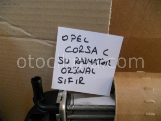 OPEL CORSA C SU RADYATÖR ORJİNAL SIFIR ÜRÜN