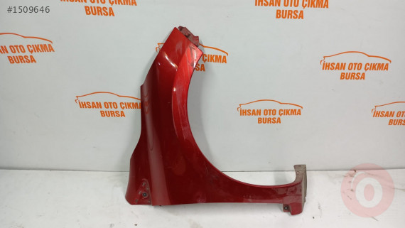 Renault clio 4 sağ ön çamurluk orijinal çıkma kırmızı