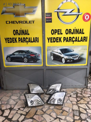 opel vectra c sağ sol takım far zenon makyajsız kasa orjinal