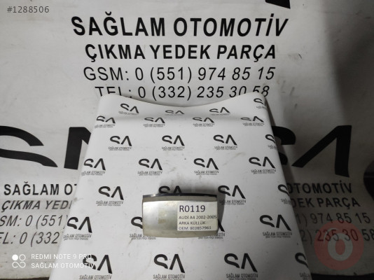 OEM; 8E0857961 AUDİ A4 02-05 ÇIKMA  ARKA KÜLLÜK