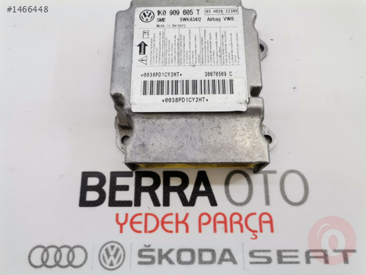 VOLKSWAGEN GOLF 5 JETTA 2003-2010 AİRBAG BEYNİ 1K0909605T