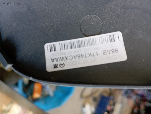 FORD FOCUS 2 SAĞ DIŞ AYNA KAPAĞI..17K746AC