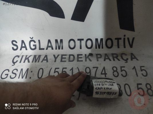 OEM; 9632918877 PEUGEOT 206 GTI ÇIKMA  SAĞ KAPI KOLU