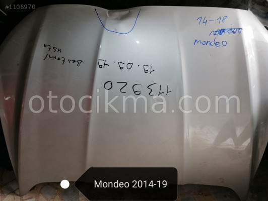 FORD MONDEO MOTOR KAPUTU BEYAZ ÇIKMA ORİJİNAL 2014-19