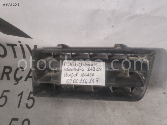 OEM; 8200114157 RENAULT MEGANE 2 SAĞ ÖN PANJUR IZGARA OEM; 8