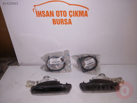 Bmw e46 ön sis farı ve sis çerçevesi orijinal çıkma