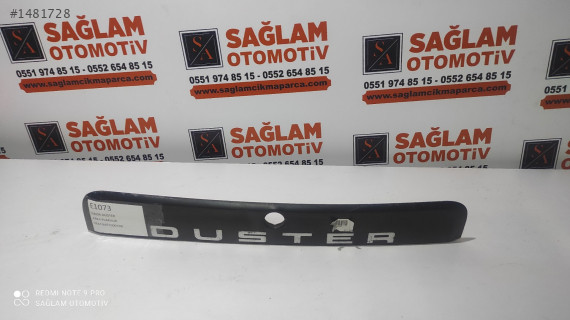 OEM; 848100019R DACİA DUSTER ÇIKMA  ARKA PLAKALIK