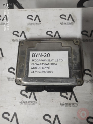 038906019 SKODA-VW-SEAT-FABİA-PASSAT-İBİZA 1.9  MOTOR BEYNİ